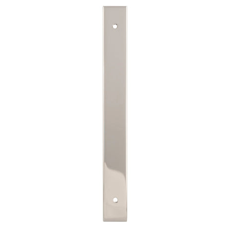 High quality image of Alexander & Wilks - Rectangular Cabinet Pull Backplate-Polished Nickel-200X22X3mm - 160mm C/C | Sku.AWBP160PN | Trade Door Handles.