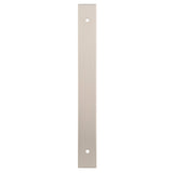 High quality image of Alexander & Wilks - Rectangular Cabinet Pull Backplate-Satin Nickel-200X22X3mm - 160mm C/C | Sku. awbp160sn | Trade Door Handles.