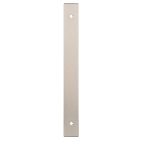 High quality image of Alexander & Wilks - Rectangular Cabinet Pull Backplate-Satin Nickel-200X22X3mm - 160mm C/C | Sku.AWBP160SN | Trade Door Handles.