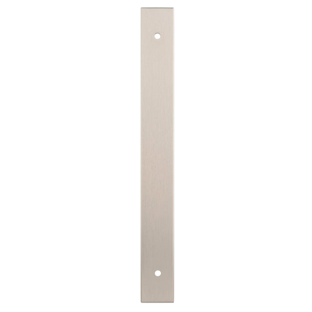 High quality image of Alexander & Wilks - Rectangular Cabinet Pull Backplate-Satin Nickel-200X22X3mm - 160mm C/C | Sku.AWBP160SN | Trade Door Handles.