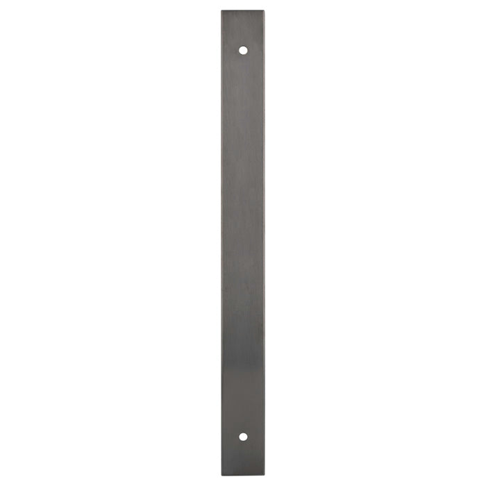 High quality image of Alexander & Wilks - Rectangular Cabinet Pull Backplate-Dark Bronze Pvd-232X22X3mm - 192mm C/C | Sku.AWBP192DBZPVD | Trade Door Handles.