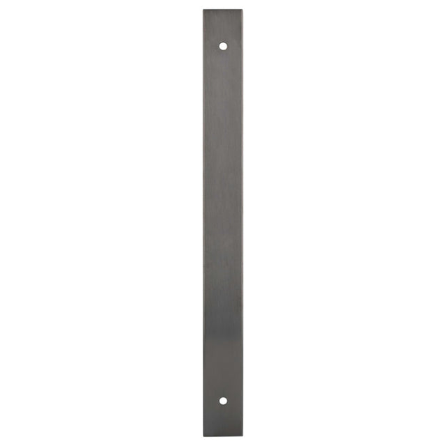 High quality image of Alexander & Wilks - Rectangular Cabinet Pull Backplate-Dark Bronze Pvd-232X22X3mm - 192mm C/C | Sku.AWBP192DBZPVD | Trade Door Handles.