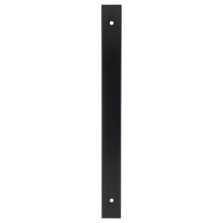 High quality image of Alexander & Wilks - Rectangular Cabinet Pull Backplate-Black-232X22X3mm - 192mm C/C | Sku.AWBP192BL | Trade Door Handles.