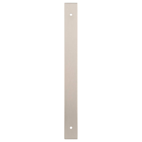 High quality image of Alexander & Wilks - Rectangular Cabinet Pull Backplate-Satin Nickel-232X22X3mm - 192mm C/C | Sku.AWBP192SN | Trade Door Handles.