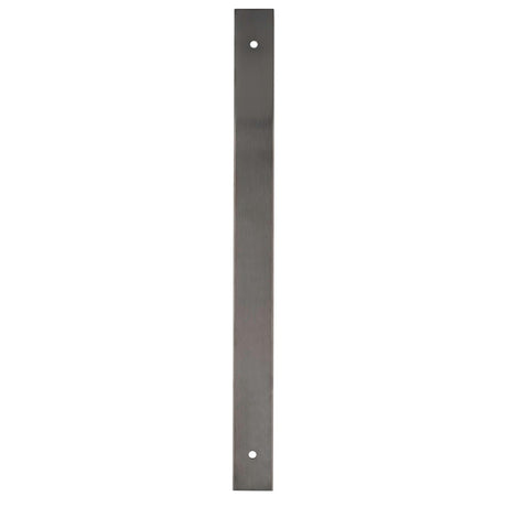 High quality image of Alexander & Wilks - Rectangular Cabinet Pull Backplate-Dark Bronze Pvd-264X22X3mm - 224mm C/C | Sku.AWBP224DBZPVD | Trade Door Handles.