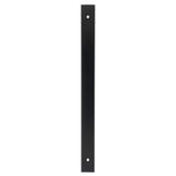 High quality image of Alexander & Wilks - Rectangular Cabinet Pull Backplate-Black-264X22X3mm - 224mm C/C | Sku. awbp224bl | Trade Door Handles.
