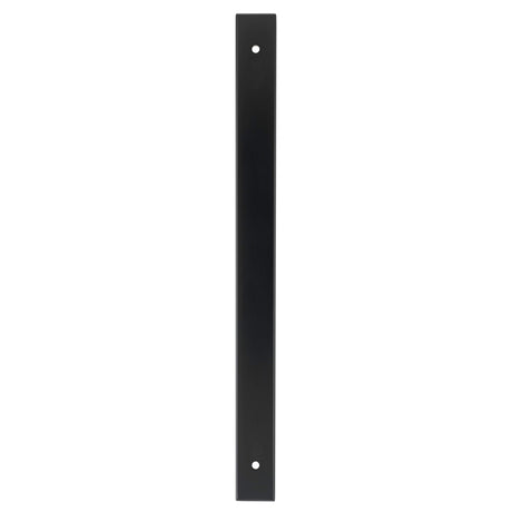 High quality image of Alexander & Wilks - Rectangular Cabinet Pull Backplate-Black-264X22X3mm - 224mm C/C | Sku.AWBP224BL | Trade Door Handles.