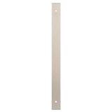 High quality image of Alexander & Wilks - Rectangular Cabinet Pull Backplate-Satin Nickel-264X22X3mm - 224mm C/C | Sku. awbp224sn | Trade Door Handles.