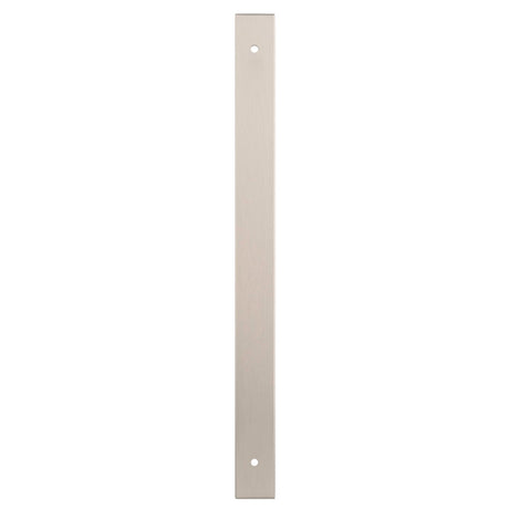 High quality image of Alexander & Wilks - Rectangular Cabinet Pull Backplate-Satin Nickel-264X22X3mm - 224mm C/C | Sku.AWBP224SN | Trade Door Handles.