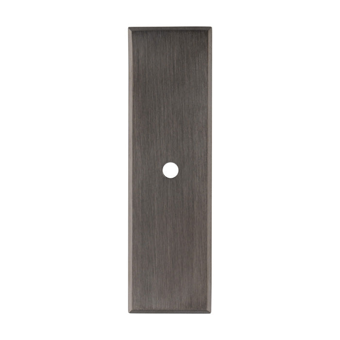 High quality image of Alexander & Wilks - Rectangular Cabinet Knob Backplate-Dark Bronze Pvd | Sku.AWBP76DBZPVD | Trade Door Handles.