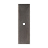 High quality image of Alexander & Wilks - Rectangular Cabinet Knob Backplate-Dark Bronze Pvd | Sku. awbp76dbzpvd | Trade Door Handles.