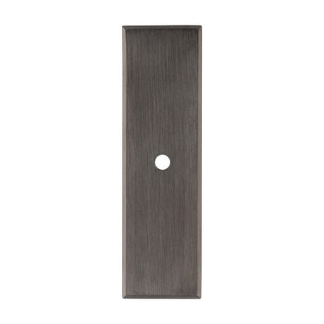 High quality image of Alexander & Wilks - Rectangular Cabinet Knob Backplate-Dark Bronze Pvd | Sku.AWBP76DBZPVD | Trade Door Handles.