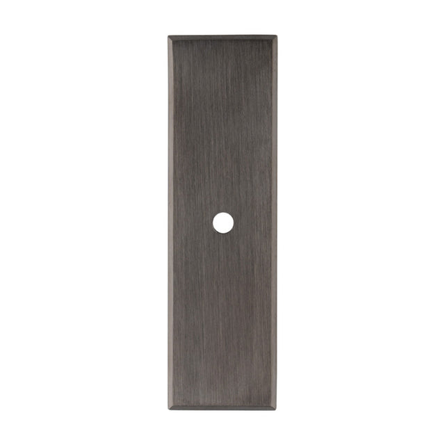 High quality image of Alexander & Wilks - Rectangular Cabinet Knob Backplate-Dark Bronze Pvd | Sku.AWBP76DBZPVD | Trade Door Handles.