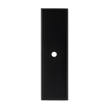 High quality image of Alexander & Wilks - Rectangular Cabinet Knob Backplate-Black | Sku. awbp76bl | Trade Door Handles.