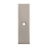 High quality image of Alexander & Wilks - Rectangular Cabinet Knob Backplate-Polished Nickel | Sku. awbp76pn | Trade Door Handles.