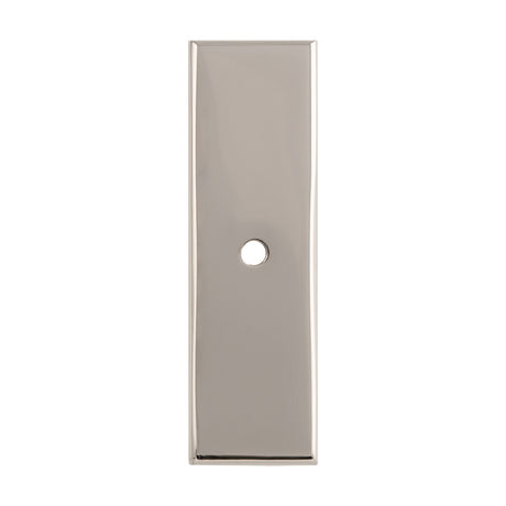 High quality image of Alexander & Wilks - Rectangular Cabinet Knob Backplate-Polished Nickel | Sku.AWBP76PN | Trade Door Handles.