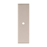 High quality image of Alexander & Wilks - Rectangular Cabinet Knob Backplate-Satin Nickel | Sku. awbp76sn | Trade Door Handles.