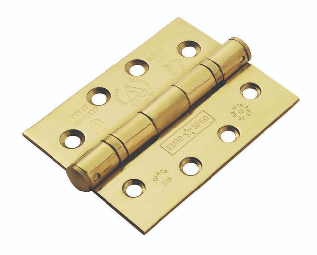 High quality image of Eurospec - Enduro Grade 13 Ball Bearing Hinge 102 x 76mm, Grade 316 Stainless Steel - PVD | Sku. cen1433-13pvd | Trade Door Handles.