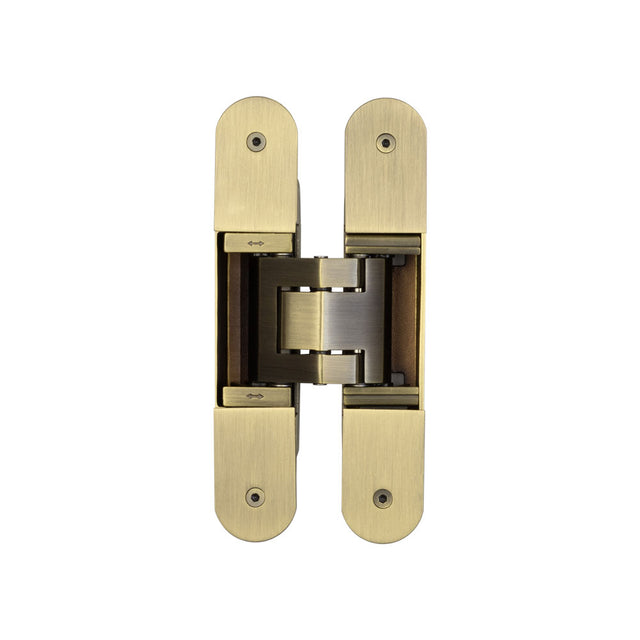 High quality image of Frelan - Ghost 3D 160mm Concealed Hinge Antique Brass Sku. CH100AB