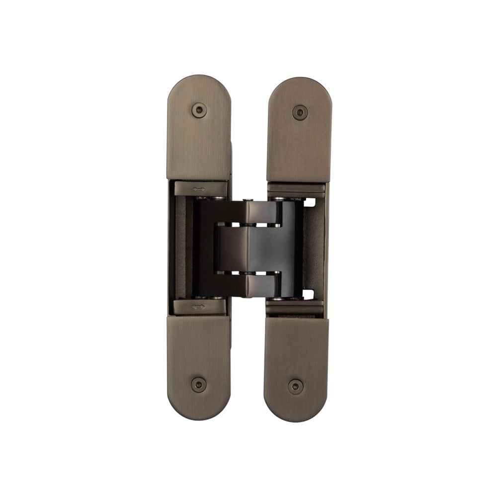 High quality image of Frelan - Ghost 160mm 3D Concealed Hinge Dark Bronze Sku. CH100DB