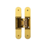 High quality image of Frelan - Ghost 160mm 3D Concealed Hinge Satin Brass Sku. CH100SB