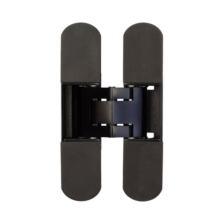 High quality image of Frelan - Ghost 140mm 3D Concealed Hinge Black Sku. CH60MB