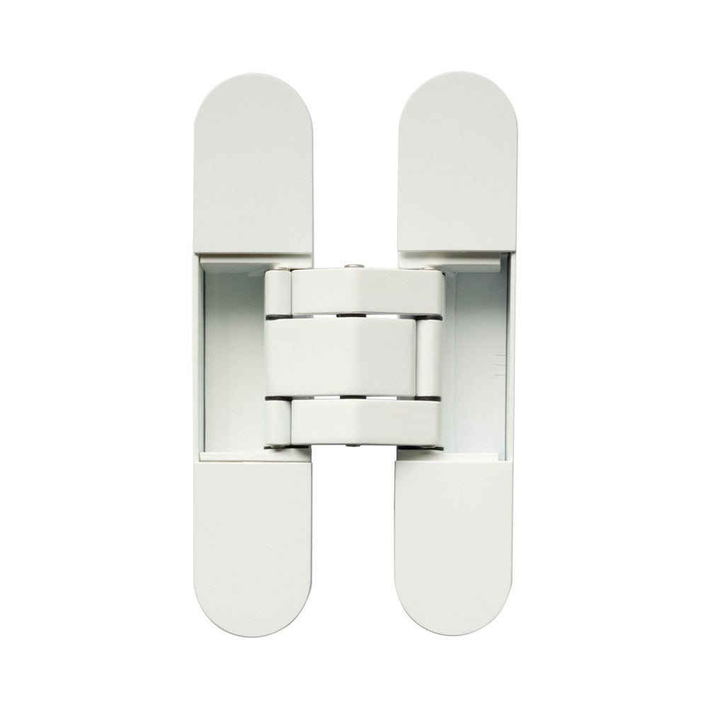 High quality image of Frelan - Ghost 140mm 3D Concealed Hinge White Sku. CH60WH