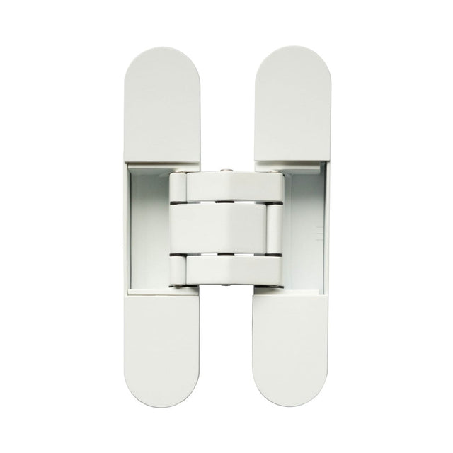 High quality image of Frelan - Ghost 140mm 3D Concealed Hinge White Sku. CH60WH