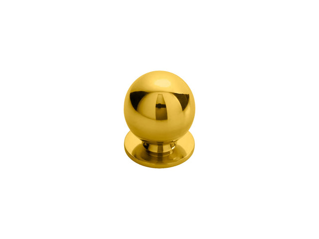 High quality image of FTD - Ball Knob 25mm - Polished Brass | Sku. ch6c | Trade Door Handles.