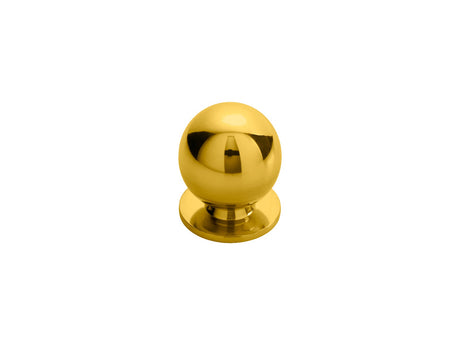 High quality image of FTD - Ball Knob 30mm - Polished Brass | Sku. ch6d | Trade Door Handles.