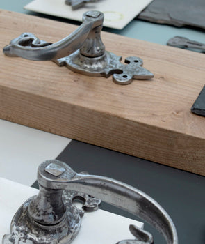 Image showing Natural Textured Door Handles by From The Anvil.  Available from Trade Door Handles in Kendal