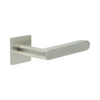 High quality image of CRES - CR-101 Satin Stainless Steel Fixed Dead Square Rose Door Handle Sku. CR-101B3SSS