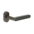 High quality image of CRES - CR-101 Dark Bronze Multi Point Oval Rose Door Handle Sku. CR-101C4DB