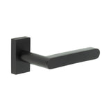 High quality image of CRES - CR-101 Black Multi Point Rectangular Rose Door Handle Sku. CR-101D4MB