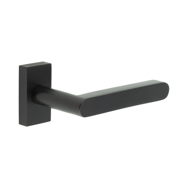 High quality image of CRES - CR-101 Black Multi Point Rectangular Rose Door Handle Sku. CR-101D4MB