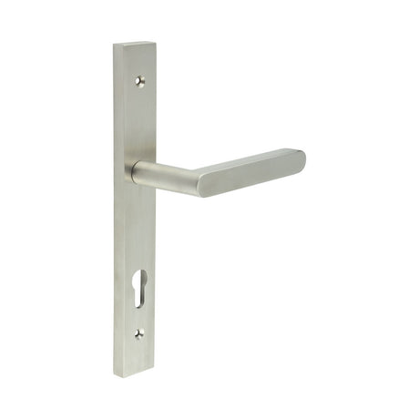 High quality image of CRES - CR-101 Satin Stainless Steel Multi Point Backplate Door Handle Sku. CR-101G4SSS