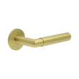 High quality image of CRES - CR-102 Satin Brass Fixed Dead Round Rose Door Handle Sku. CR-102A3SB