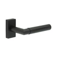 High quality image of CRES - CR-102 Black Multi Point Rectangular Rose Door Handle Sku. CR-102D4MB