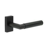High quality image of CRES - CR-102 Black Multi Point Rectangular Rose Door Handle Sku. CR-102D4MB