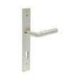 High quality image of CRES - CR-102 Satin Stainless Steel Multi Point Backplate Door Handle Sku. CR-102G4SSS