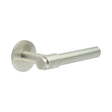 High quality image of CRES - CR-103 Satin Stainless Steel Sprung Round Rose Door Handle Sku. CR-103A1SSS