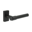 High quality image of CRES - CR-103 Black Multi Point Rectangular Rose Door Handle Sku. CR-103D4MB