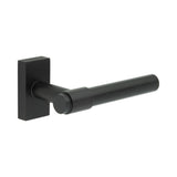 High quality image of CRES - CR-103 Black Multi Point Rectangular Rose Door Handle Sku. CR-103D4MB