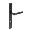High quality image of CRES - CR-103 Dark Bronze Multi Point Backplate Door Handle Sku. CR-103G4DB