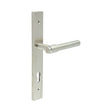 High quality image of CRES - CR-103 Satin Stainless Steel Multi Point Backplate Door Handle Sku. CR-103G4SSS