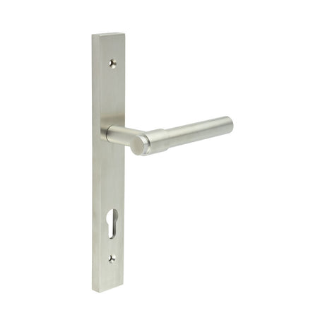 High quality image of CRES - CR-103 Satin Stainless Steel Multi Point Backplate Door Handle Sku. CR-103G4SSS