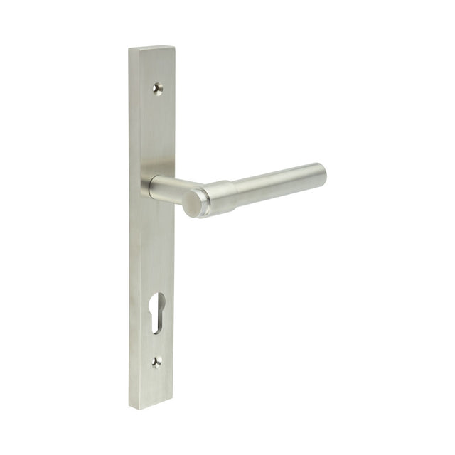 High quality image of CRES - CR-103 Satin Stainless Steel Multi Point Backplate Door Handle Sku. CR-103G4SSS