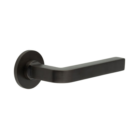High quality image of CRES - CR-104 Dark Bronze Unsprung Round Rose Door Handle Sku. CR-104A2DB