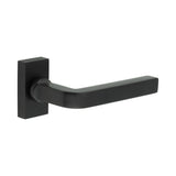 High quality image of CRES - CR-104 Black Multi Point Rectangular Rose Door Handle Sku. CR-104D4MB
