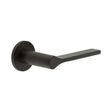 High quality image of CRES - CR-105 Dark Bronze Fixed Dead Round Rose Door Handle Sku. CR-105A3DB